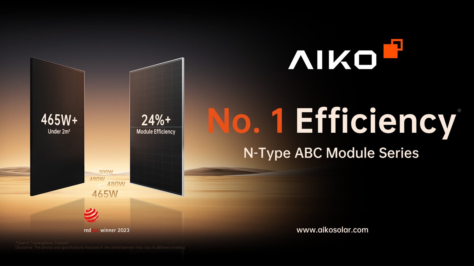 AIKO N-Type ABC napelem modul